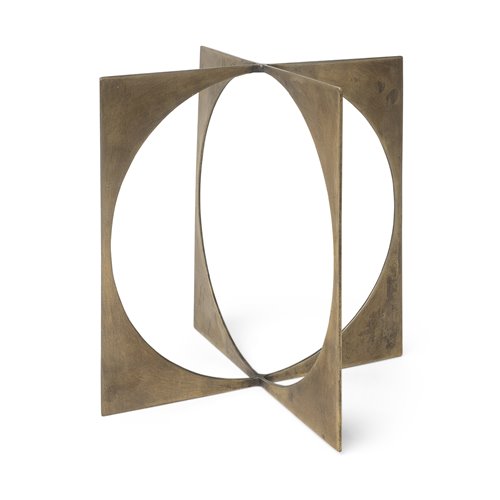 68662 - Lima II (Large) 10L x 10W Gold Geometric Decorative Object