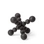 68670 - Carollan I (Small) 7L x 7W Black Geometric Wood Ball Jack