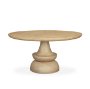 68518-AB - Crossman 60" Round Blonde Solid Wood & Base Dining Table