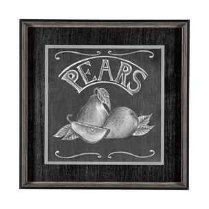 Farm Fresh Pears by Mercana Studio a Hand Embellished Textured Framed Art Print