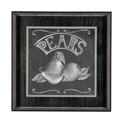 13249 - Farm Fresh Pears by Mercana Studio a Hand Embellished Textured Framed Art Print