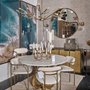 68545 - Piper 47.2L x 1.0W x 47.2H Large Gold Metal Round Wall Mirror
