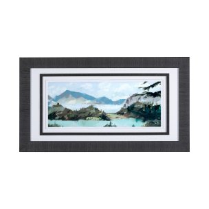 Vista II by Mercana Studio a Hand Embellished Textured Framed Art Print Matted under Glass
