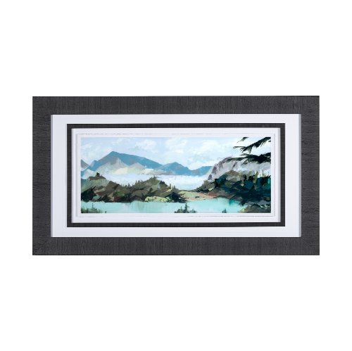 13311 - Vista II by Mercana Studio a Hand Embellished Textured Framed Art Print Matted under Glass