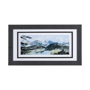 Vista I by Mercana Studio a Hand Embellished Textured Framed Art Print Matted under Glass