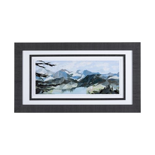 13310 - Vista I by Mercana Studio a Hand Embellished Textured Framed Art Print Matted under Glass