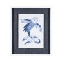 13270 - Koi Fish Blue I by Mercana Studio a Hand Embellished Textured Framed Art Print Matted under Glass