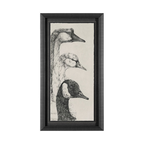 13269 - Three is a Crowd II by Mercana Studio Hand Embellished Textured Framed Art Print Matted under Glass