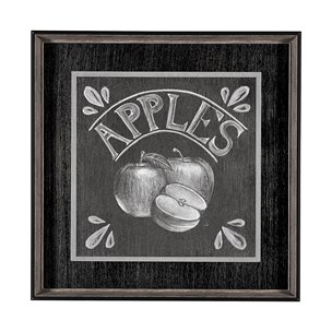 Farm Fresh Apples by Mercana Studio a Hand Embellished Textured Framed Art Print