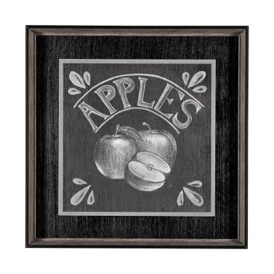 13247 - Farm Fresh Apples by Mercana Studio a Hand Embellished Textured Framed Art Print