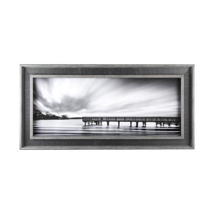 Calm by D Burt a Hand Embellished Textured Framed Photo Art Print Matted under Glass