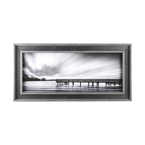 13241 - Calm by D Burt a Hand Embellished Textured Framed Photo Art Print Matted under Glass