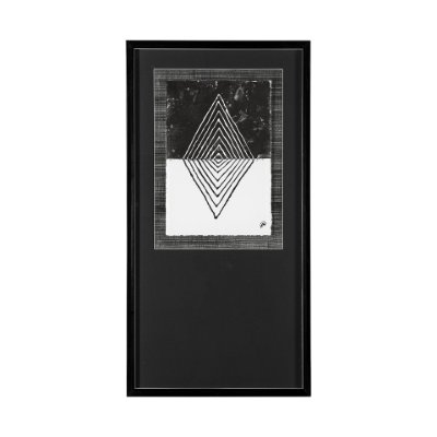 13312 - Diamond by Studio M a handmade Original Framed Artwork under Glass