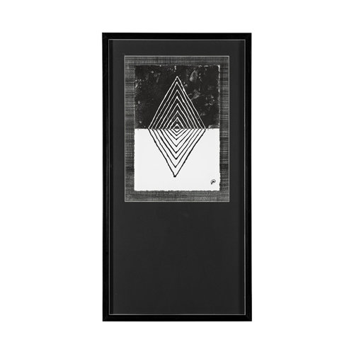 13312 - Diamond by Studio M a handmade Original Framed Artwork under Glass