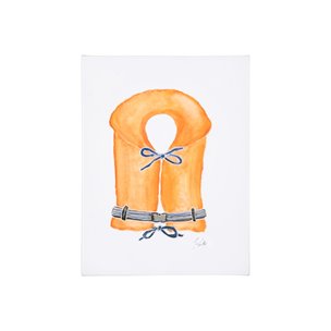 Lifejacket II by Mercana Studio a Hand Embellished Textured Canvas