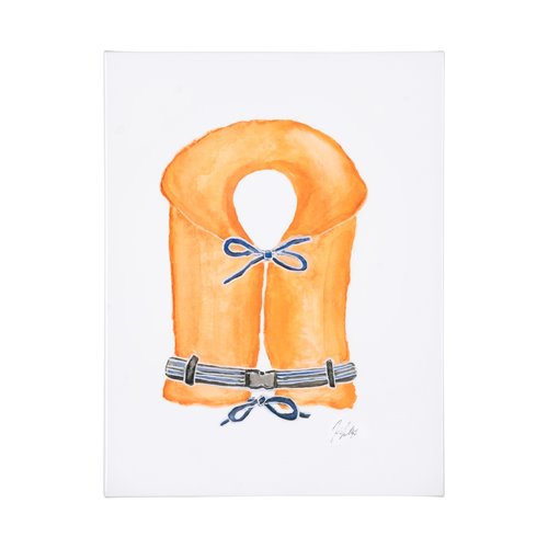 101711-L - Lifejacket II by Mercana Studio a Hand Embellished Textured Canvas