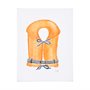 101711-L - Lifejacket II by Mercana Studio a Hand Embellished Textured Canvas