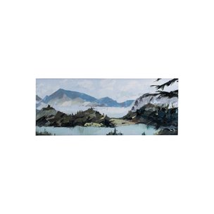 Vista II by Mercana Studio a Hand Embellished Textured Canvas