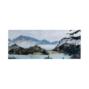 Vista II by Mercana Studio a Hand Embellished Textured Canvas