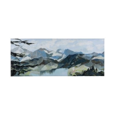101701-L - Vista I by Mercana Studio a Hand Embellished Textured Canvas