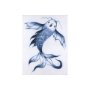 101689-S - Koi Fish Blue I by Mercana Studio a Hand Embellished Textured Canvas