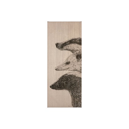 101669-S - Three is a Crowd I by Mercana Studio a Hand Embellished Textured Canvas