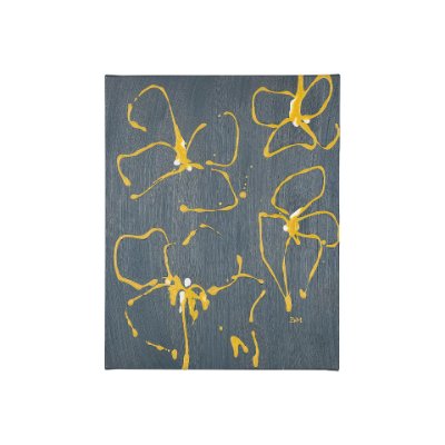 101667-S - Blossom II by Mercana Studio a Hand Embellished Textured Canvas