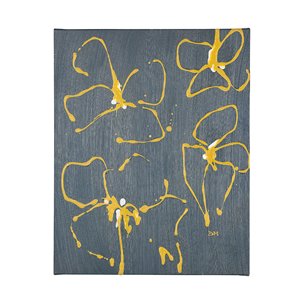 Blossom II by Mercana Studio a Hand Embellished Textured Canvas