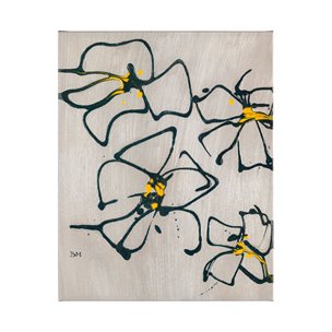 Blossom I by Mercana Studio a Hand Embellished Textured Canvas