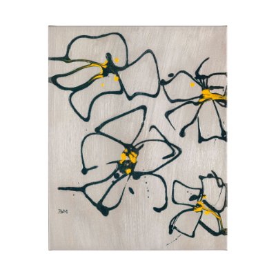 101666-L - Blossom I by Mercana Studio a Hand Embellished Textured Canvas