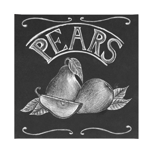 101658-L - Farm Fresh Pears by Mercana Studio a Hand Embellished Textured Canvas