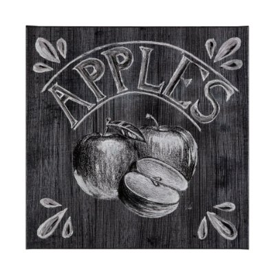 101657-L - Farm Fresh Apples by Mercana Studio a Hand Embellished Textured Canvas
