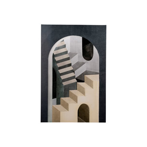 Labyrinth I Tri Color by Mercana Studio a Hand Embellished Textured Canvas