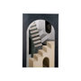 101705-S - Labyrinth I Tri Color by Mercana Studio a Hand Embellished Textured Canvas