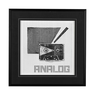 Cassette Tape I by Alarm a Hand Embellished Textured Framed Art Print Matted under Glass