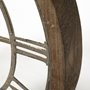 63081 - Mething Light Brown 19" Small Farmhouse Wall Clock