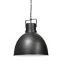68403 - Minerva 19x22 Metallic Gray Hammered Detail Pendant Light