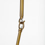 68590 - Desousa II (33.9"L x 8.8"W x 28"H) Brass-Toned Metal Multi-Arm Three Light Chandelier