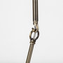 68591 - Desousa II (33.9"L x 8.8"W x 28"H) Champagne Metal Multi-Arm Three Light Chandelier