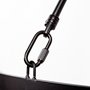 68594 - Decamp I (47.2"x36.2") Black Metal Chassis Glass Tube Twelve Light Chandelier 