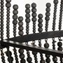 68424 - Liam I 32x30 Black Wooden Bead Bowl-Style Four Bulb Chandelier 