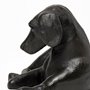 68422 - Czar 11L x 7W Black Metal Labrador Retriever