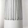 68625 - Kira I Small White Pinstripe Ceramic Vase 