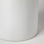 68625 - Kira I Small White Pinstripe Ceramic Vase 