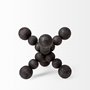 68670 - Carollan I (Small) 7L x 7W Black Geometric Wood Ball Jack
