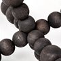 68671 - Carollan II (Large) 9L x 9W Black Geometric Wood Ball Jack