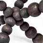 68671 - Carollan II (Large) 9L x 9W Black Geometric Wood Ball Jack