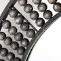 68673 - Claiborne 42" Round Black Metal Frame Mirror w/Wood Beads