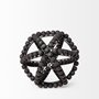 68678 - Earnhardt I Small 9L x 9W Black Wooden Beaded Orb