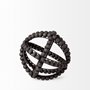 68678 - Earnhardt I Small 9L x 9W Black Wooden Beaded Orb